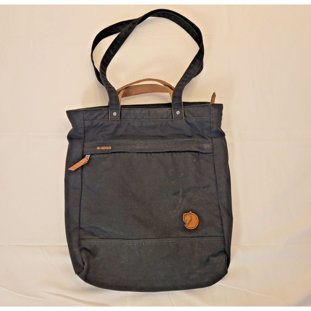 Fjallraven Black G-1000 Totepack No.1 15" Backpack Tote Bag Women Convertible